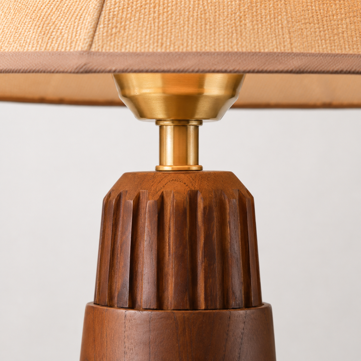 Camille Bedside Table Lamp shade and support connection detail