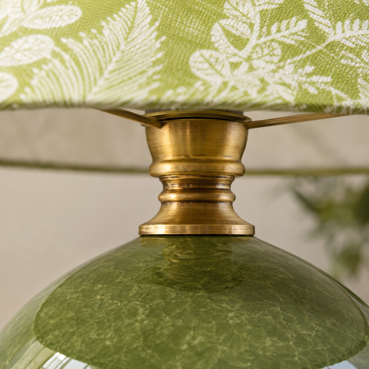 Kaia Bedside Table Lamp shade and support connection detail
