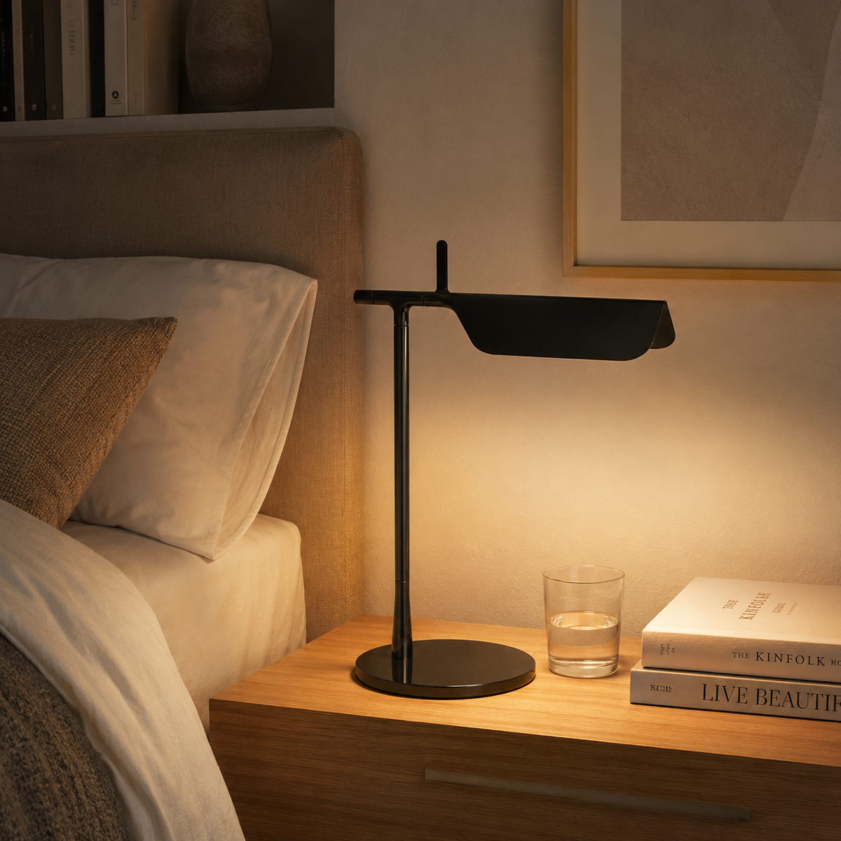 Lucie Task Table Lamp on a bedside table