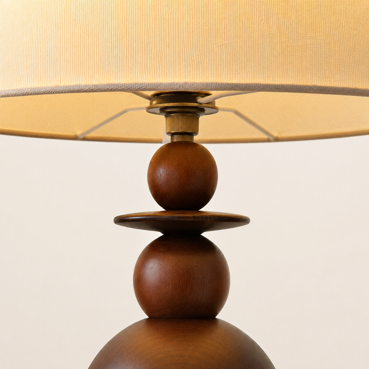 Aurelia Bedside Table Lamp shade and support connection detail