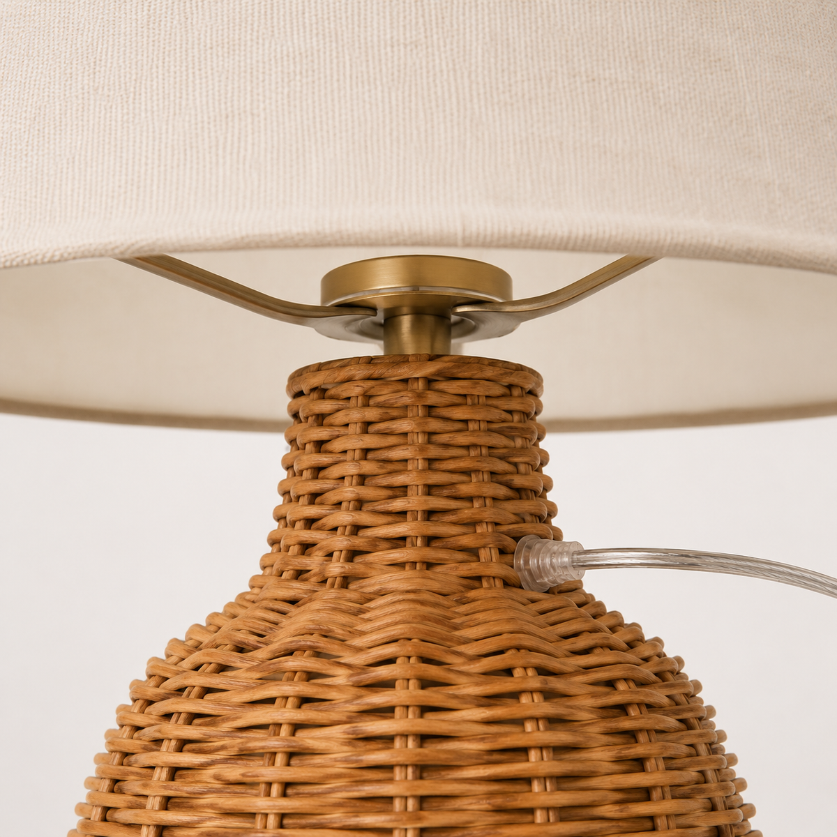 Amelie Bedside Table Lamp shade and support connection detail