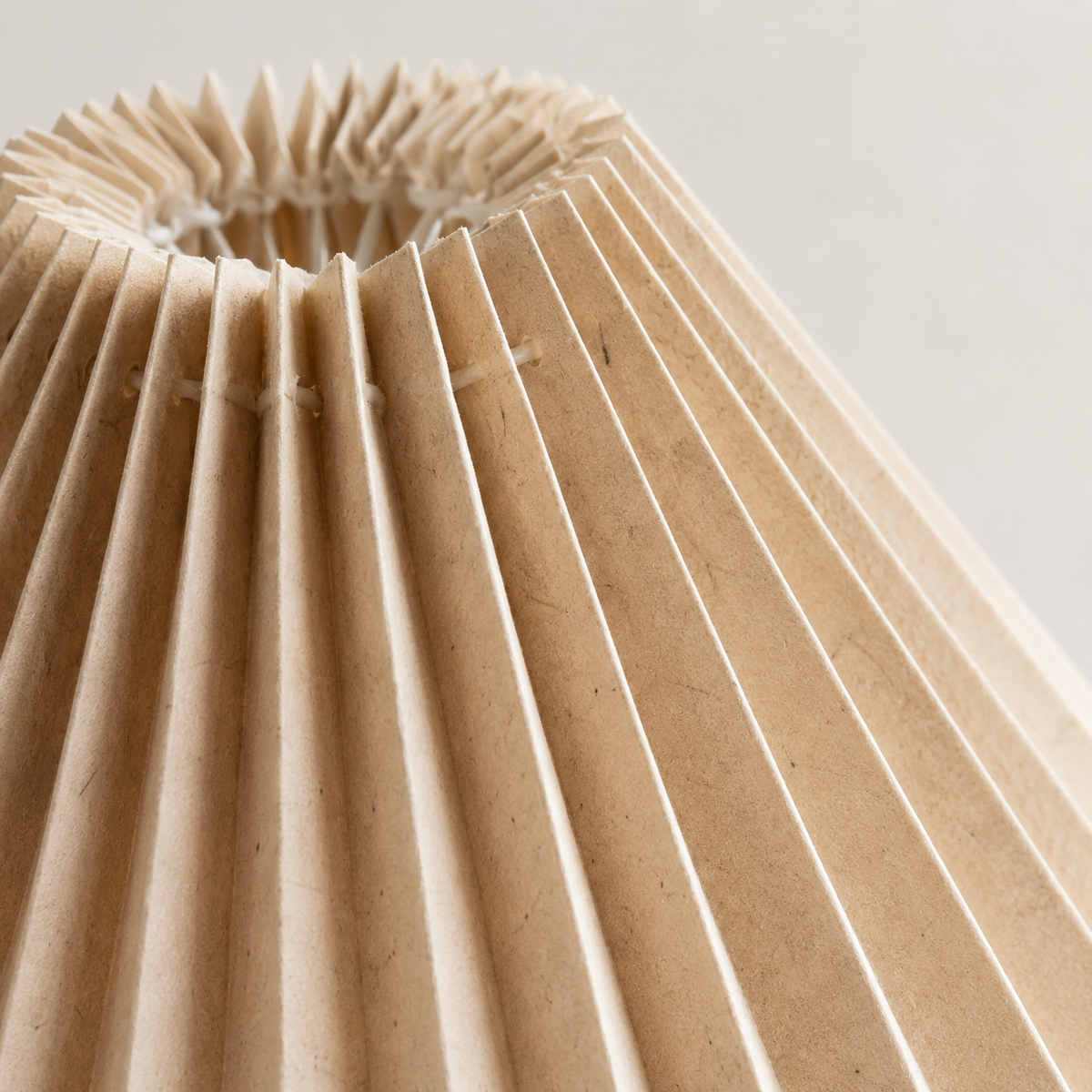 Delia Bedside Table Lamp close-up of the shade surface