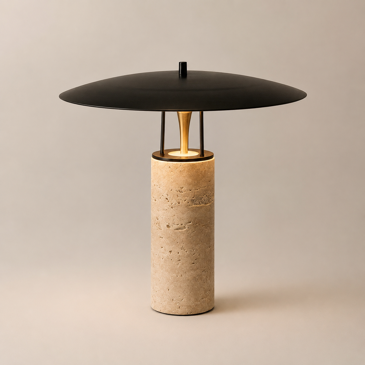 Daphne Sculptural Table Lamp full view on a plain background