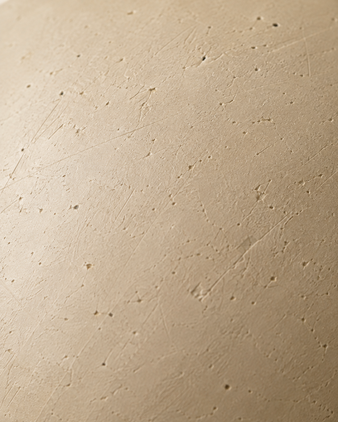 Thea Pebble Vase close-up showing low collar and lightly textured surface