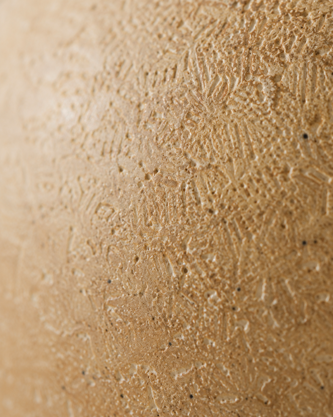Mina Amphora Vase close-up showing horizontal ridges on the lower body