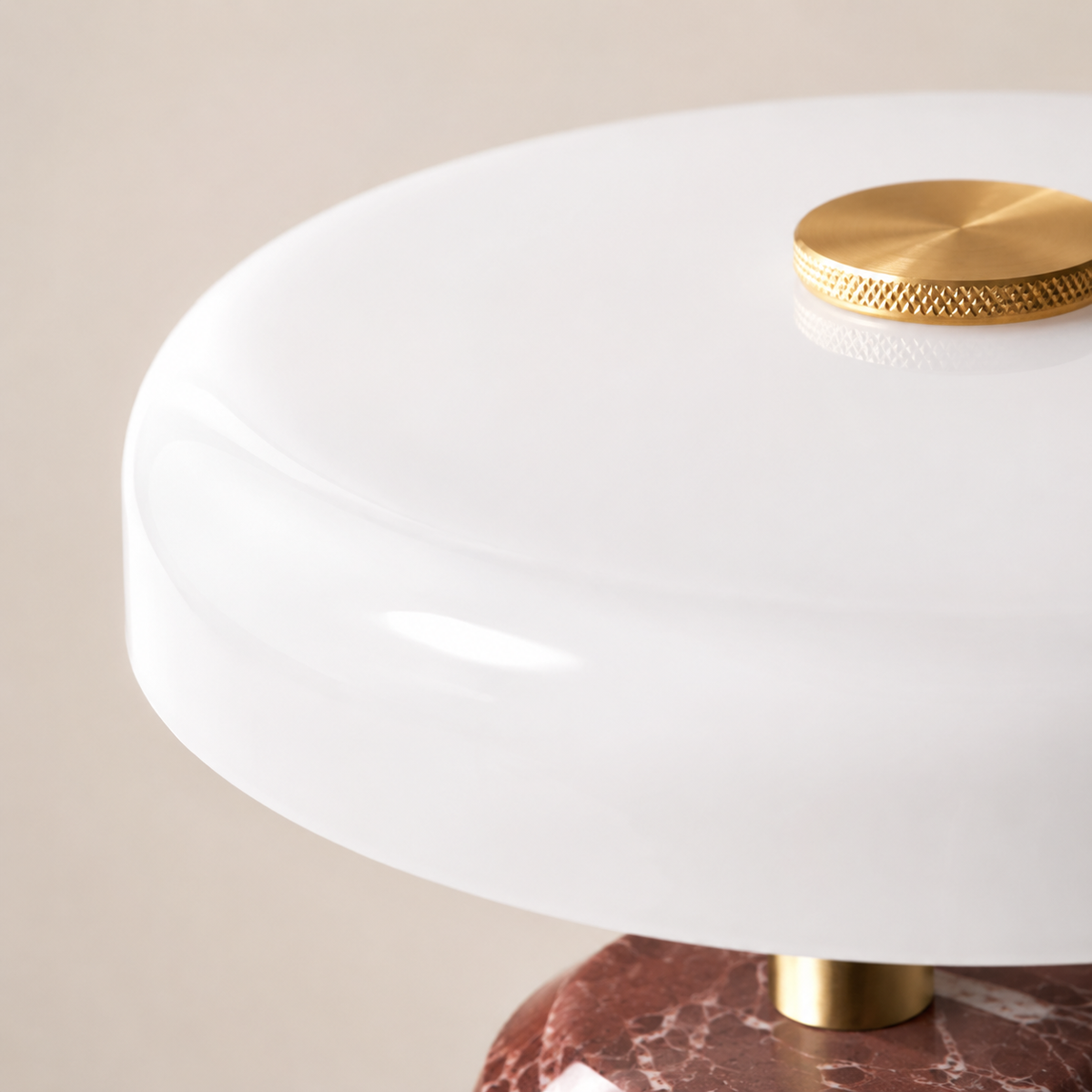 Eloise Sculptural Table Lamp close-up of the shade surface