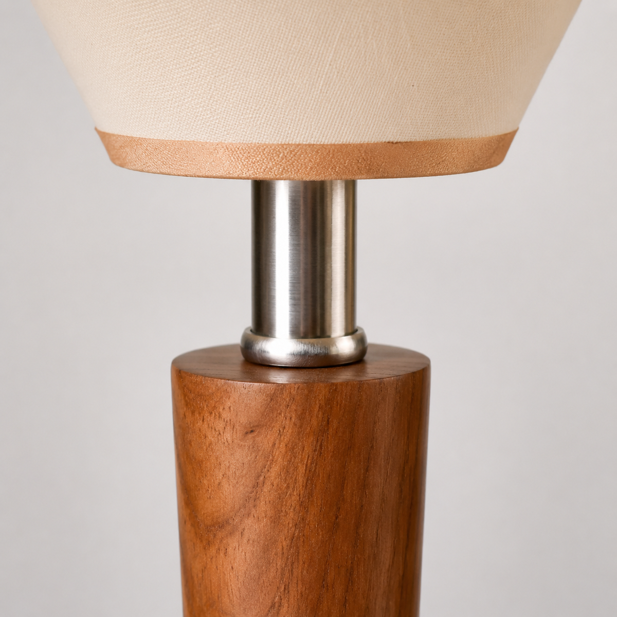 Daria Bedside Table Lamp shade and support connection detail