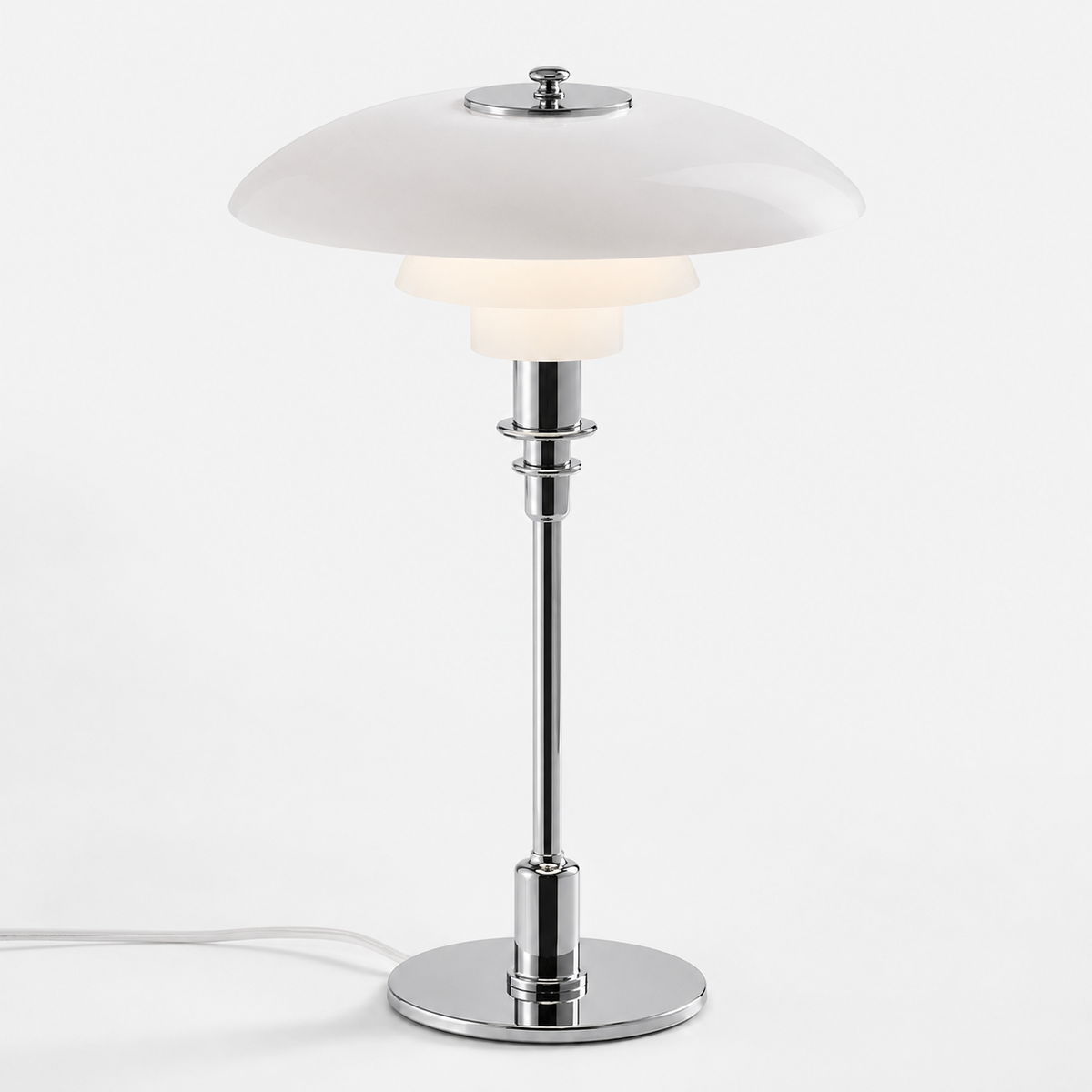 Rielle Sculptural Table Lamp full view on a plain background