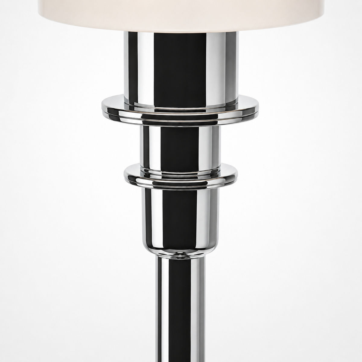 Rielle Sculptural Table Lamp shade and support connection detail