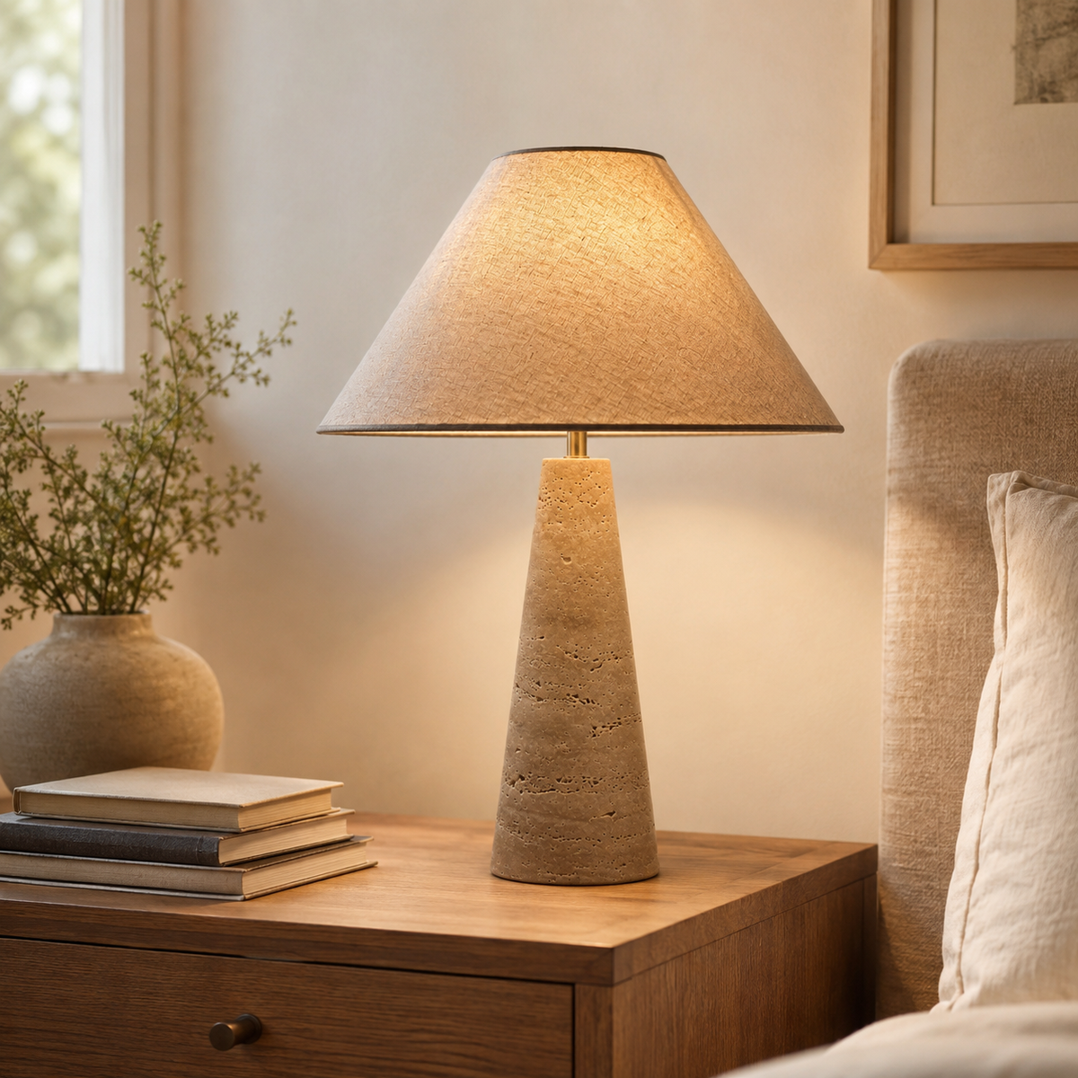 Jolie Bedside Table Lamp on a bedside table