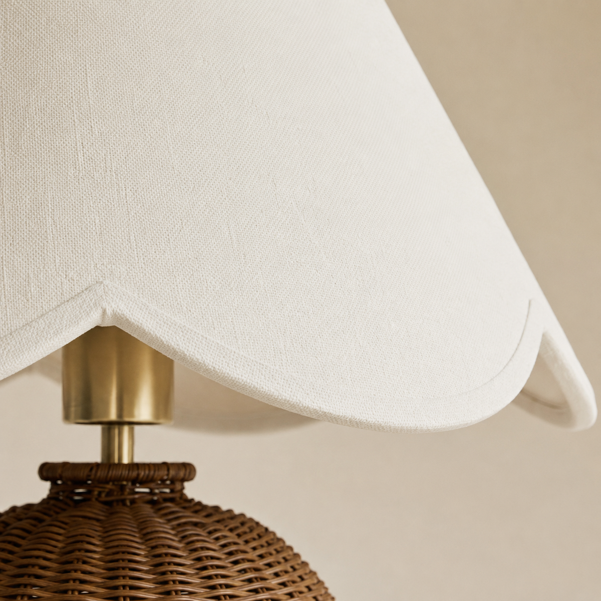 Margot Bedside Table Lamp close-up of the shade surface