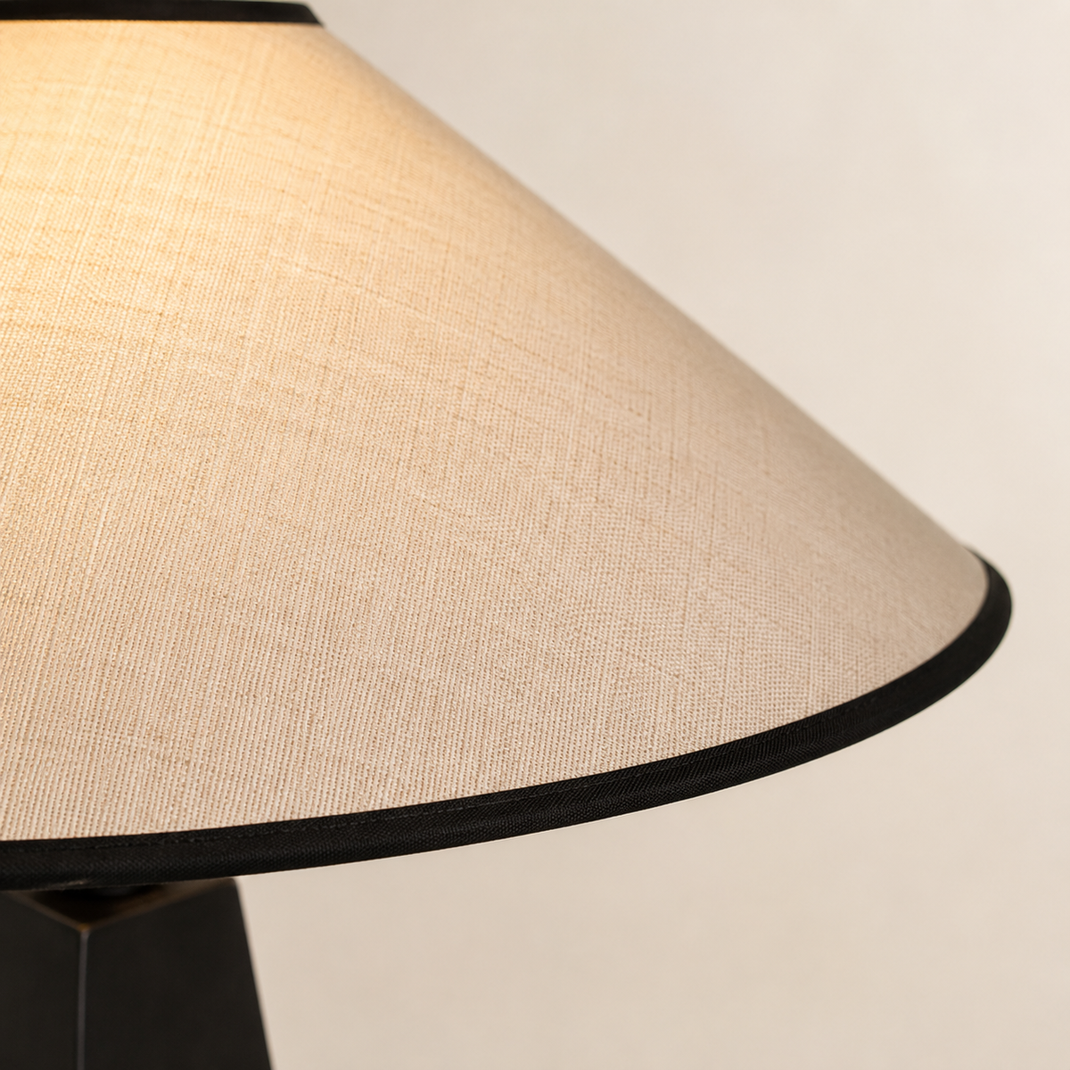 Thea Sculptural Table Lamp close-up of the shade surface