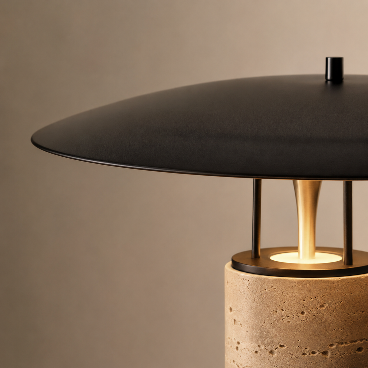Daphne Sculptural Table Lamp close-up of the shade surface