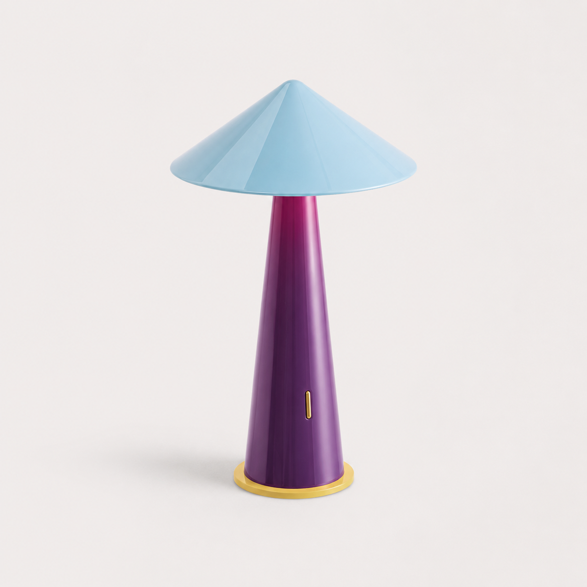 Evie Sculptural Table Lamp full view on a plain background