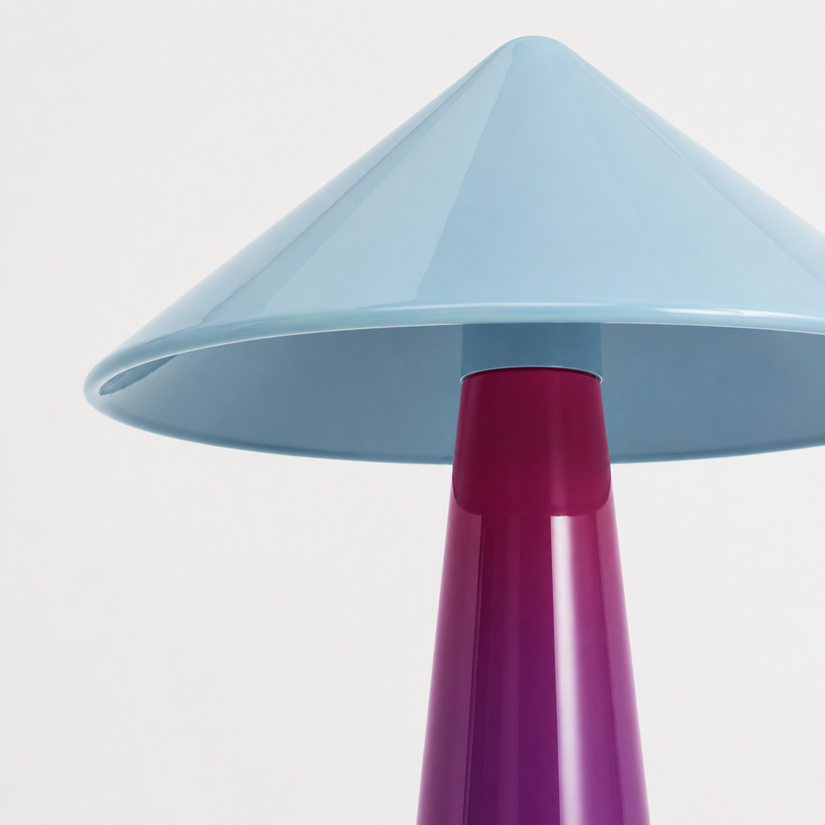 Evie Sculptural Table Lamp close-up of the shade surface