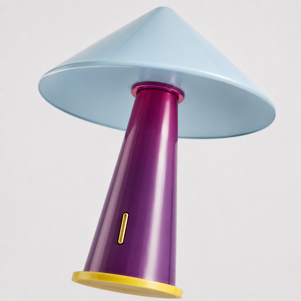 Evie Sculptural Table Lamp shade and support connection detail