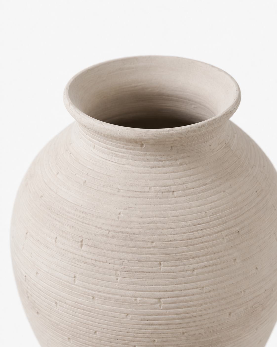 Olia Contour Vase rim and opening detail