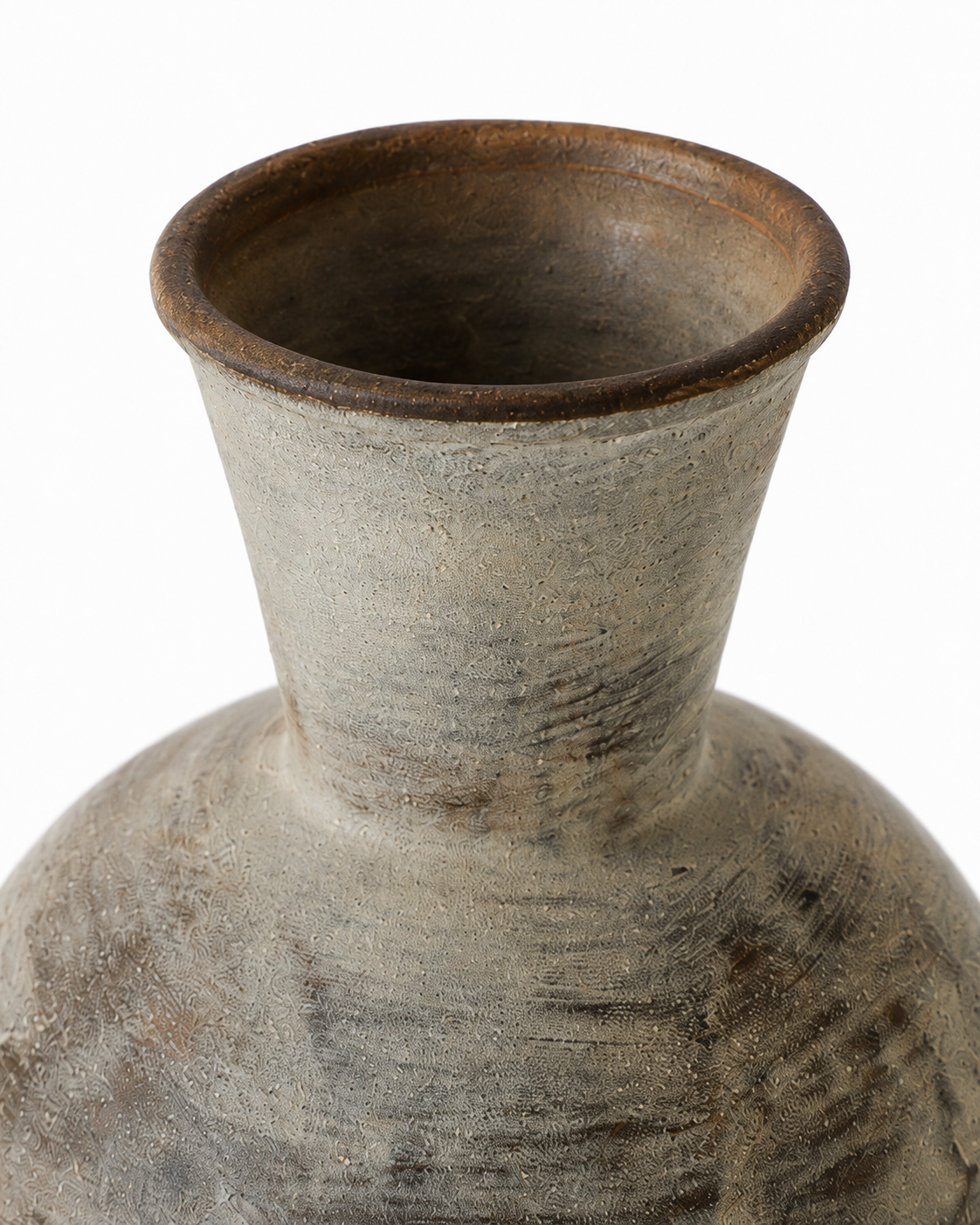Thea Russet Vase rim and opening detail