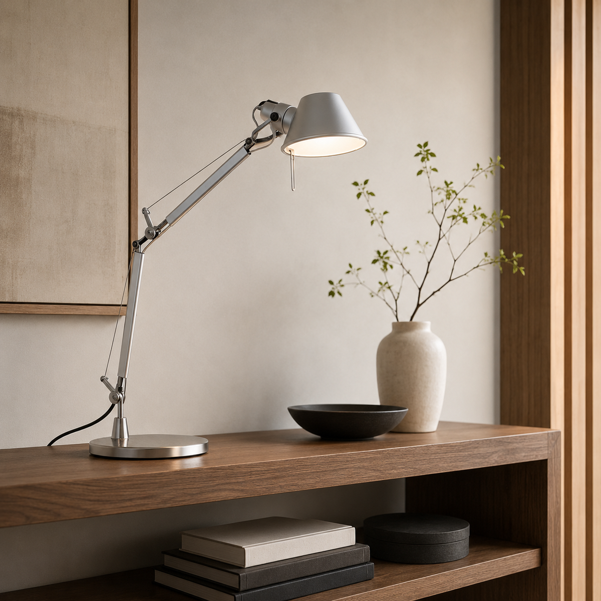 Anais Task Table Lamp on a console