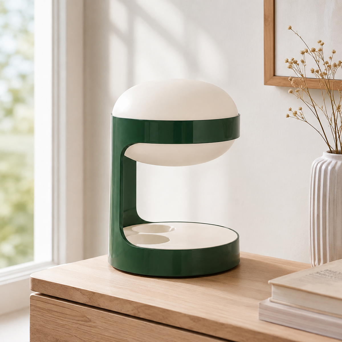 Suri Sculptural Table Lamp in daylight near a window