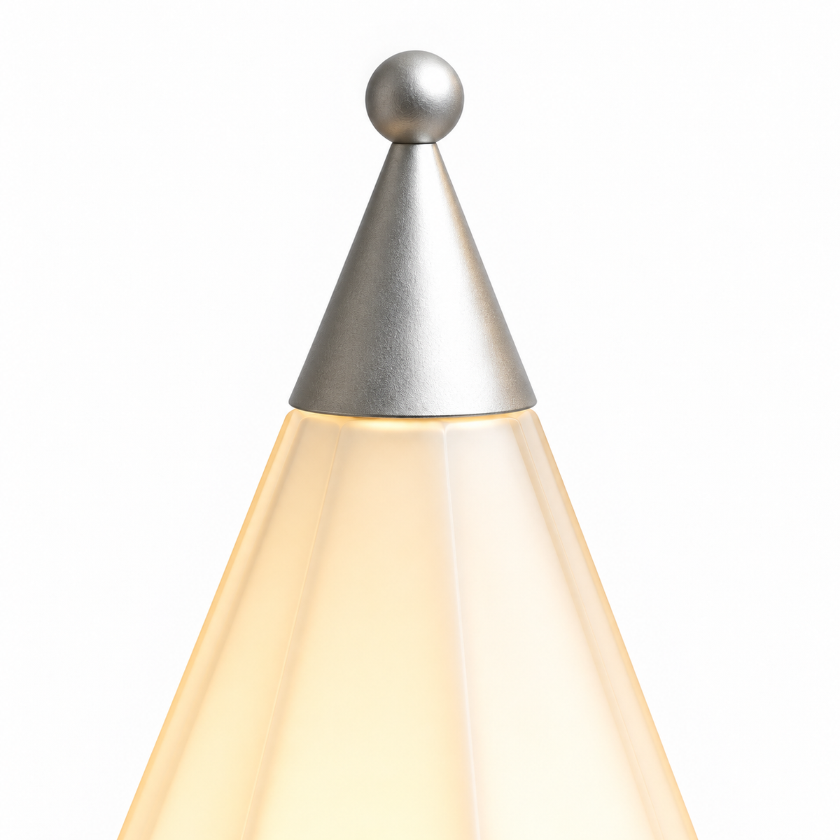 Vale Metal Table Lamp pointed shade cap with round finial