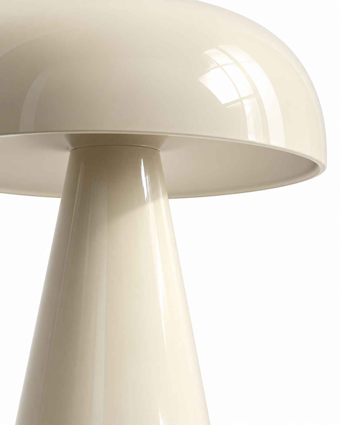Sora Metal Table Lamp shade and base junction