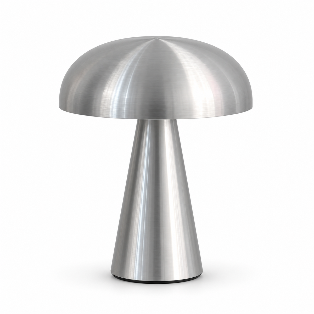 Sora Metal Table Lamp silver-colored lamp on a white background
