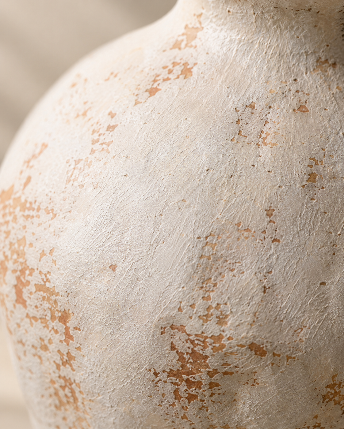 Olia Ochre Vase close-up showing softly uneven texture