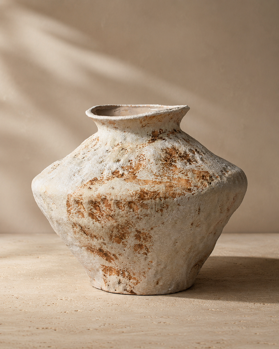 Mina Weathered Vase front product view